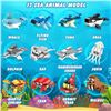 Image 5 : 12-Pack Sea Animals Toy Building Blocks/Lego-Style Building Block Set - New