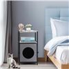 Image 3 : 1 Indoor Hidden Cat House Bed/End Table with Storage - New in Box (Assembly Req'd*)