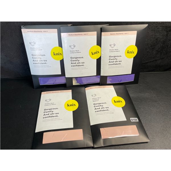 5 KNIX Shadow Mesh Leakproof Bikini Underwear for Women (Size XXXL) - New