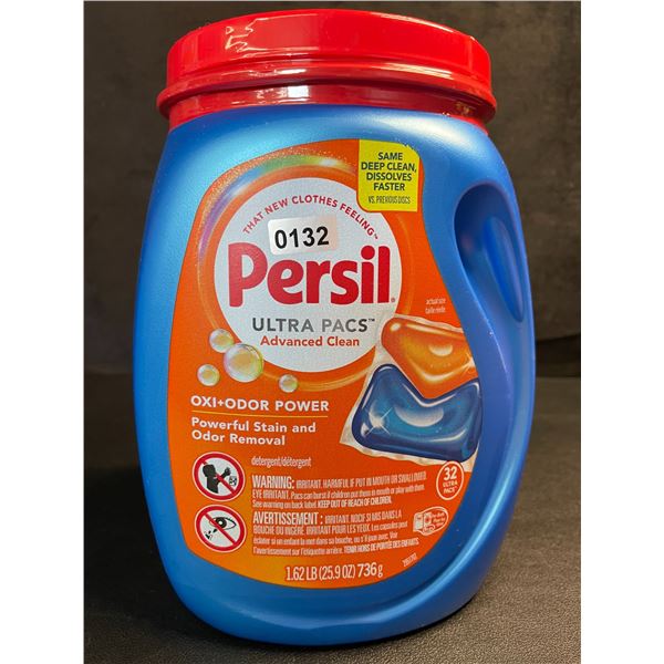 Persil Ultra Pacs Oxi+Odor Powerful Stain/Odor Removal Laundry Detergent Pods - 1.62lb Tub - New