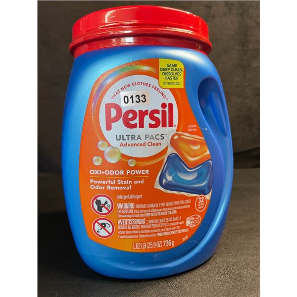 Persil Ultra Pacs Oxi+Odor Powerful Stain/Odor Removal Laundry Detergent Pods - 1.62lb Tub - New
