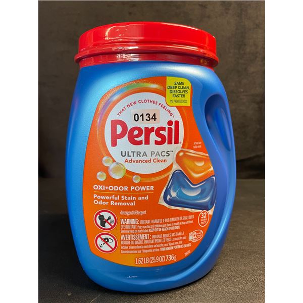 Persil Ultra Pacs Oxi+Odor Powerful Stain/Odor Removal Laundry Detergent Pods - 1.62lb Tub - New