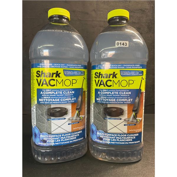 2 Jugs of Shark VacMop Multi-Surface Floor Cleaners - 2L - Brand New