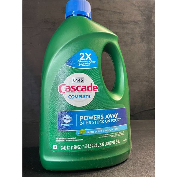 1 Large Jug of Cascade Complete Dishwasher Detergent - Fresh Scent w/ Dawn - 3.40kg - New