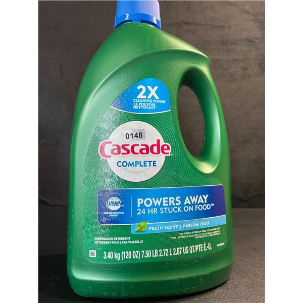 1 Large Jug of Cascade Complete Dishwasher Detergent - Fresh Scent w/ Dawn - 3.40kg - New
