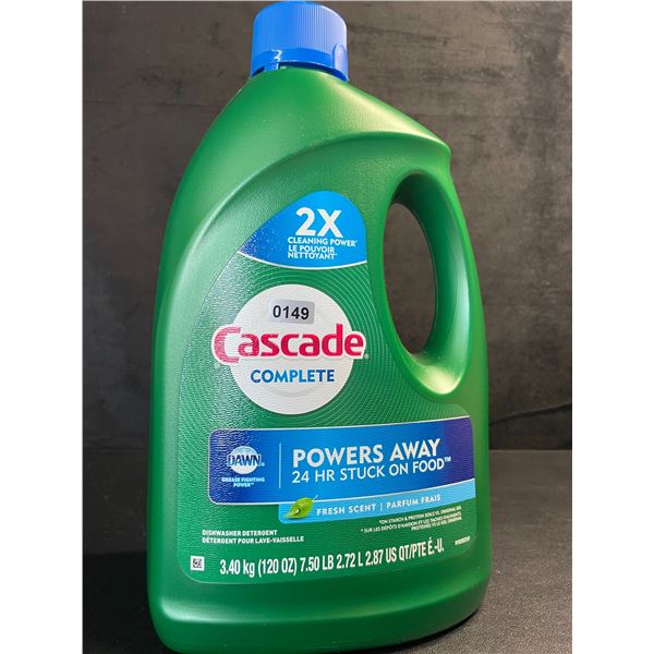 1 Large Jug of Cascade Complete Dishwasher Detergent - Fresh Scent w/ Dawn - 3.40kg - New