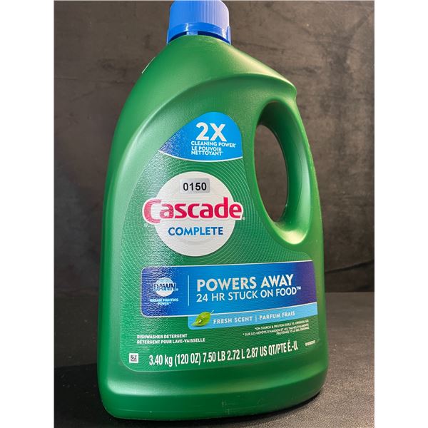 1 Large Jug of Cascade Complete Dishwasher Detergent - Fresh Scent w/ Dawn - 3.40kg - New