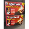 Image 1 : 2 Boxes of Ignite-O Instant Fire Starters for Fireplaces/Grills/Camping and More - New