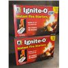 Image 1 : 2 Boxes of Ignite-O Instant Fire Starters for Fireplaces/Grills/Camping and More - New