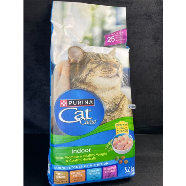 1 Bag of Purina Cat Chow Real Chicken Indoor Cat Food - 3.2KG Bag - New Sealed (BB: AUG 2026)