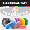 Image 3 : 10-Pack of Assorted Rainbow Electrical Tape - Durable Adhesive/Waterproof - 60ft Per Roll - New