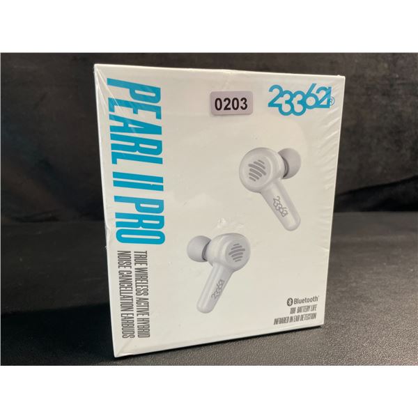 1 Pair of Pearl II Pro True Wireless Active Hybrid Noise Cancelling Bluetooth Earbuds - New Sealed