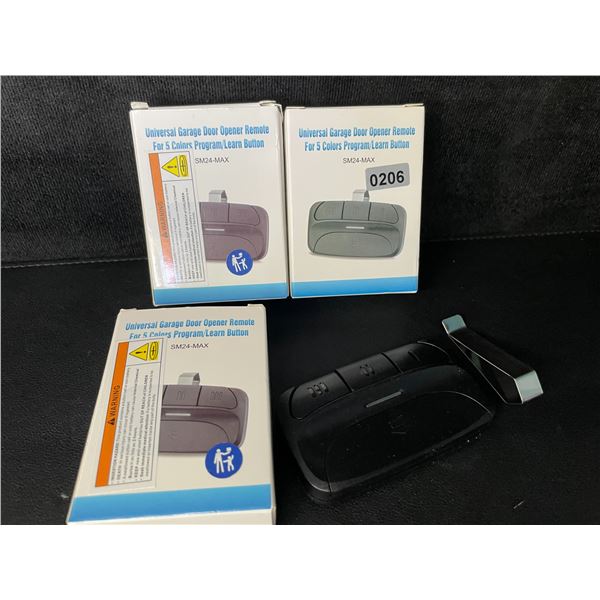 3 Universal Garage Door Opener Remotes - New