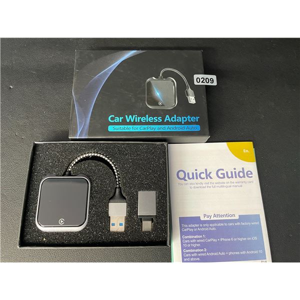 1 Car Wireless Adapter for Apple CarPlay and Android Auto - New