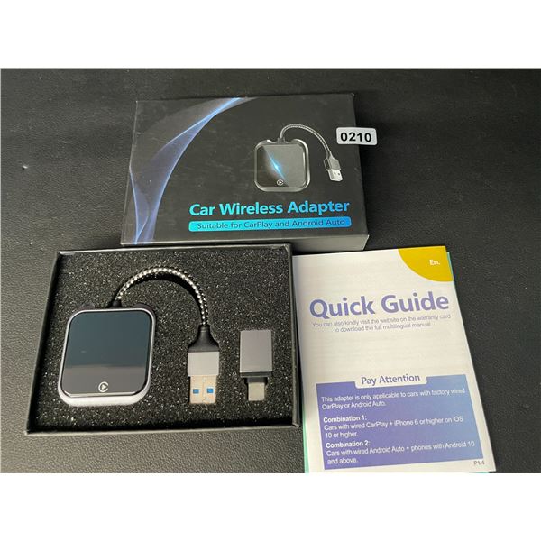 1 Car Wireless Adapter for Apple CarPlay and Android Auto - New