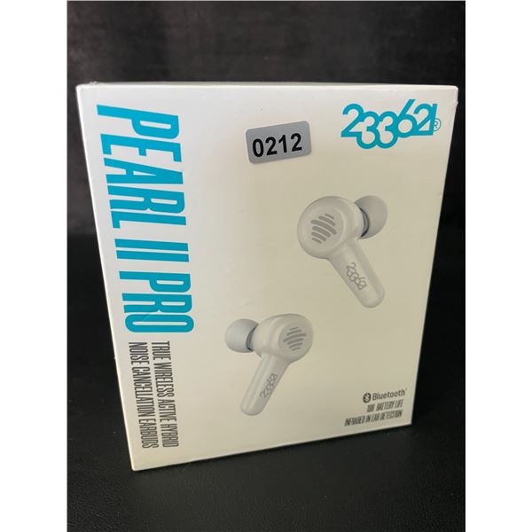 1 Pair of Pearl II Pro True Wireless Active Hybrid Noise Cancelling Bluetooth Earbuds - New Sealed