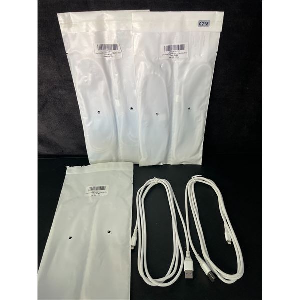 3 Packs of Braided Lightning Charging Cords for Apple Devices (USB to Lightning) 6 Cords - New