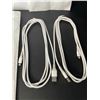 Image 2 : 3 Packs of Braided Lightning Charging Cords for Apple Devices (USB to Lightning) 6 Cords - New