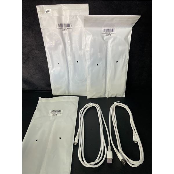 3 Packs of Braided Lightning Charging Cords for Apple Devices (USB to Lightning) 6 Cords - New