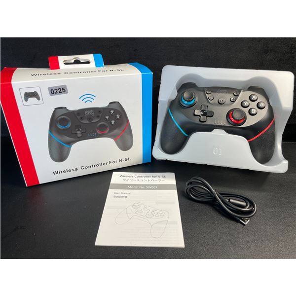 1 Wireless Controller for Nintendo Switch - Blue/Red - USB-C Rechargeable - New