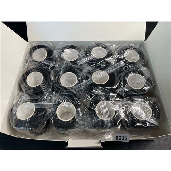 12-Rolls of Black Self-Adherent Cohesive Bandages/Wrap Bandages (2" x 5YD Per Roll) - New