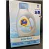 Image 1 : 1 Tide Ultra Concentrated Free & Gentle Eco-Box Liquid Laundry Detergent - 3.1L/96 Loads - New