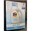 Image 1 : 1 Tide Ultra Concentrated Free & Gentle Eco-Box Liquid Laundry Detergent - 3.1L/96 Loads - New