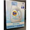Image 1 : 1 Tide Ultra Concentrated Free & Gentle Eco-Box Liquid Laundry Detergent - 3.1L/96 Loads - New