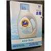 Image 1 : 1 Tide Ultra Concentrated Free & Gentle Eco-Box Liquid Laundry Detergent - 3.1L/96 Loads - New