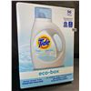 Image 1 : 1 Tide Ultra Concentrated Free & Gentle Eco-Box Liquid Laundry Detergent - 3.1L/96 Loads - New
