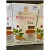 Image 2 : 3 Boxes of HYLEYS Ginseng Tea - 25 Foil Envelope Tea Bags Each (1.32oz) - New