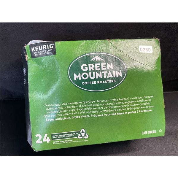 1 Box of Green Mountain Keurig K-Cup Coffee Pods - 24 Count - New (Dmg Box)