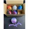 Image 4 : 6-Pack of 3D Printed Dragon Eggs with Dragon Inside - Assorted Colours - Brand New