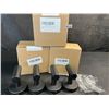 Image 2 : 12PC Wall Mounted Black Hanging Hooks/Towel Hooks - New (3 x 4-Pack Boxes)