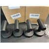 Image 3 : 12PC Wall Mounted Black Hanging Hooks/Towel Hooks - New (3 x 4-Pack Boxes)