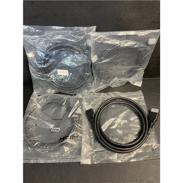 4 HDMI Cables - New