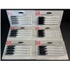 Image 1 : 6 Packs of Fine Tip Dry-Erase Markers (24 Markers/4 Per Pack) Black - New