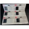 Image 1 : 6 Packs of Fine Tip Dry-Erase Markers (24 Markers/4 Per Pack) Black - New
