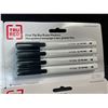 Image 2 : 6 Packs of Fine Tip Dry-Erase Markers (24 Markers/4 Per Pack) Black - New