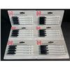 Image 1 : 6 Packs of Fine Tip Dry-Erase Markers (24 Markers/4 Per Pack) Black - New