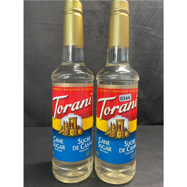 2 Torani Cane Sugar Sweetener Syrups (750ml) - New Sealed (BB: FE 10/2027)