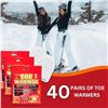 Image 2 : 1 Box of Toe Warmer Heat Packets for Feet - Box of 40 Pairs; Keeps Feet Warm - New