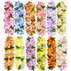 Image 1 : 12PC Hawaiian Leis - Multi-Color Hawaiian Leis - Perfect for Parties, Travel, etc. - New