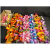 Image 2 : 12PC Hawaiian Leis - Multi-Color Hawaiian Leis - Perfect for Parties, Travel, etc. - New
