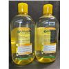 Image 1 : 2 Garnier SkinActive Micellar Cleansing Waters - 700ml - Cleanses/Removes Makeup/Brightens Skin- New