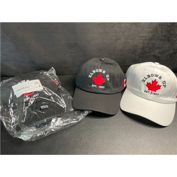 4 "Elbows Up" Canada Hats/Baseball Caps - Brand New