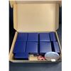 Image 2 : 17PC Jewelry Gift Storage Boxes (3" x 3") - Blue - New