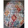 Image 1 : 1 Boho Design Oval Area Rug/Carpet for Indoors - 58" x 35" - New