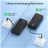 Image 6 : 1 High-Capacity Power Bank (40,800mAh) Portable Charger w/ 3-Built In Cables/Wireless Charging - New