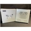 Image 1 : 2 Pairs of TWS Airpod-Style Wireless Earbuds with Charging Cases - White - New
